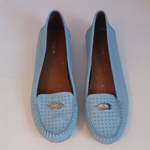 Coach Blue Studded Loafers
